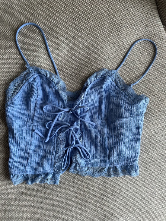 Astr Tops - ASTR The Label Light Blue Lace Top